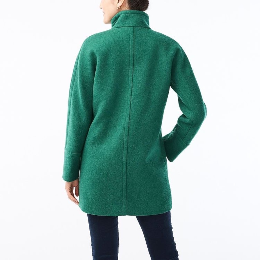 J. Crew Factory City Coat in Green/Emerald - Picture 7 of 15